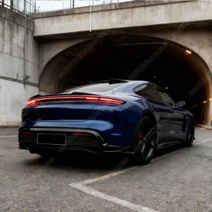 สำหรับ Taycan 4-Door Coupe ปี 2019 2021 2022 2023 2024 2025 ชุดแต่งสปอยเลอร์กันชนหลัง ดิฟฟิวเซอร์ตกแต่ง ชุดแต่งตัวถังรถยนต์ - Product Image 4