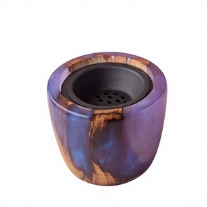 Gift Set Wooden Sandalwood <b>Bakhoor</b> Burner Handmade Arabic <b>Oud</b> Incense Holder Religious 100% Natural for Eid and Festivals - Product Image 1
