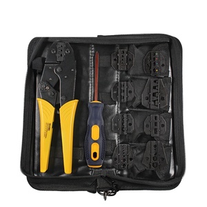 Kit d'outils de bricolage professionnel : Mini-pince à sertir HS-03BC en acier à haute teneur en carbone pour fils 22 AWG à entrée frontale - Product Image 3