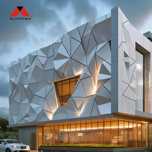 ALUMTIMES Revestimientos de Columnas de Aluminio 3D, Panel Metálico Revestido, Revestimiento Arquitectónico Exterior para Decoración de Estaciones de <span class=keywords><strong>Tren</strong></span> - Product Image 6