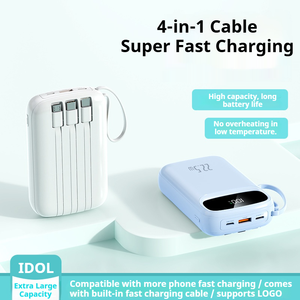 Banco <span class=keywords><strong>de</strong></span> Energía <span class=keywords><strong>de</strong></span> Regalo para Empleados, 10000mAh, Banco <span class=keywords><strong>de</strong></span> Energía para Portátil, Carga Rápida <span class=keywords><strong>de</strong></span> 15W/18W, Pantalla LED, Cables Integrados, Logotipo Personalizado - Product Image 5