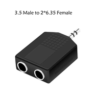 Adaptateur de prise audio Connecteur RCA mâle femelle vers RCA 3,5 mm 6,35 mm Mono et stéréo double canal Connecteur mâle femelle