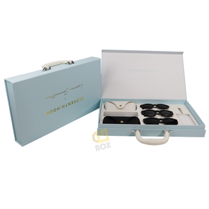 Caja de Embalaje de Cartón para Regalos, Hecha a Mano, Decorativa, de Papel y Cuero, con Asa, Estilo Maleta de Lujo - Product Image 5