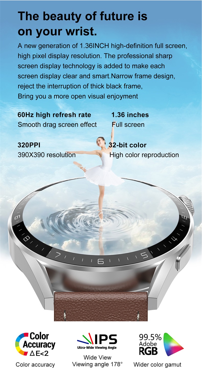 Hot Sell DT3 Mini Reloj Smart Watch with 1.19