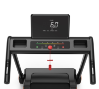 Caminadora Eléctrica Plegable Portátil SHULI Premium, Caminadora para el Hogar con Absorción de Impactos, Inclinación Automática, Pantalla Digital LCD/LED Opcional