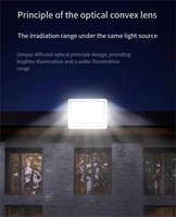 Lampu Sorot Taman Tenaga Surya LED 300W Super Terang Daya Tinggi, Penerangan Luar Ruangan Premium untuk Jalan, Berperingkat IP67