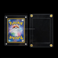 Boîte mystère OEM personnalisée pour cartes Pokémon anime givrées 63x88, avec protection antichoc en polycarbonate acrylique gradué
