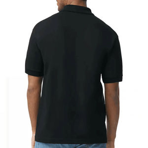 Lona 100% Algodón al por Mayor para Camisas, Bordado Personalizado, Transpirable, para Hombre, Manga Corta con Botones, Talla XL, Color Sólido - Product Image 6