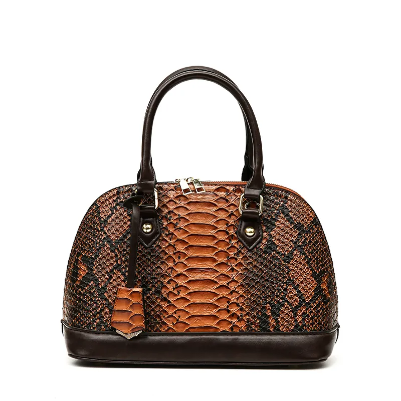 Sac à main multifonction en cuir PU à motif python gaufré pour dames de haute qualité en gros