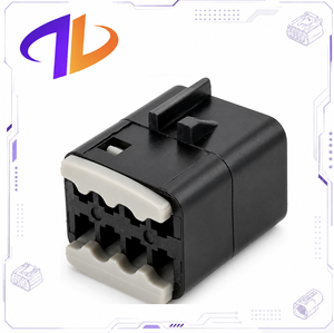 Connecteur de faisceau de câbles automobile 8 broches mâle/femelle, contact en cuivre, boîtier en nylon, compatible 12V avec 12047886, noir - Product Image 1