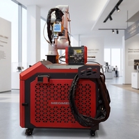Robot collaboratif portable pour la découpe et le soudage au laser de fibres, avec moteur 1500W, refroidissement par air, construction en aluminium