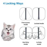 Puerta Inteligente para Mascotas con Microchip RFID, Activación Automática, Control Remoto Magnético, Puerta Corredera Segura para Perros y Gatos