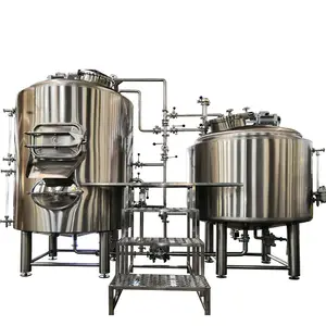 100L 200L 500L 1000L sistema de cervejaria chave na mão equipamentos de fabricação de cerveja artesanal pequena cervejaria