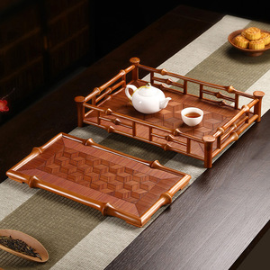 Chinese bamboo <b>tea</b> tray, teacup holder, <b>tea</b> <b>set</b> storage, teapot holder, <b>tea</b> ceremony <b>tea</b> <b>set</b> tray - Product Image 1