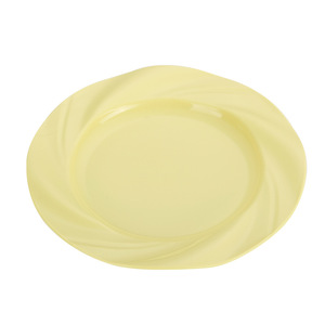 Assiette ronde créative en plastique au design crémeux, idéale pour la maison, les plats de pâtes, les repas occidentaux, les fruits - Product Image 5