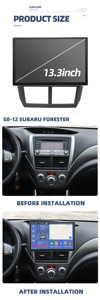 Autoradio Android da 13,3 Pollici con Carplay per Subaru <span class=keywords><strong>Forester</strong></span> 3 2007-2013, Lettore Multimediale, Navigazione <span class=keywords><strong>Auto</strong></span> - Product Image 3