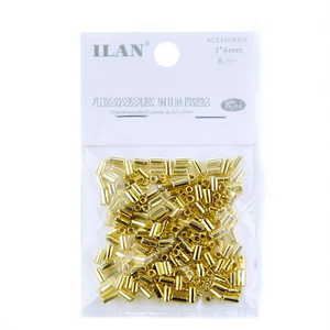 Perline in metallo ILAN 3x6mm placcate oro per la creazione di gioielli e accessori - Product Image 2