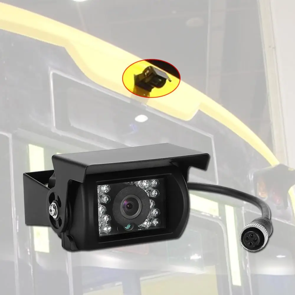 Heavy Duty Bus Cmos Camera 4 Pin Brede Kijkhoek Nachtzicht Auto Backup Camara Reverse Camera Voor Truck Bus van