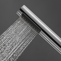 Nouveau mitigeur thermostatique en laiton bain douche mitigeur robinet de baignoire avec pommeau de douche à main