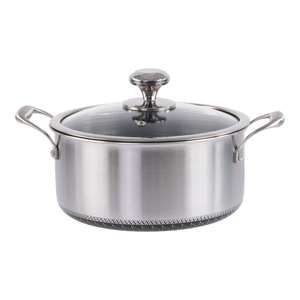 Chất lượng cao Máy rửa chén an toàn tổ ong không dính nồi và chảo tri-ply thép không gỉ không dính <span class=keywords><strong>Cookware</strong></span> Set - Product Image 2