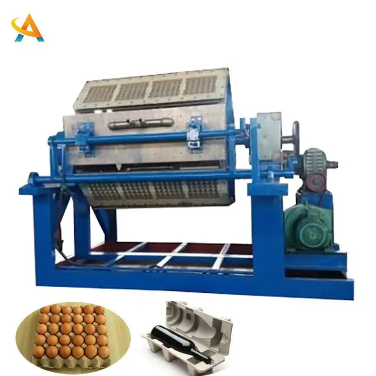 Venta al por mayor de papel usado Bandejas para huevos Fabricación de bandejas Línea de producción de máquinas pequeñas