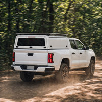 Chevrolet Colorado GMC Canyon 5FT, fenêtres entièrement vitrées des deux côtés, topper de camion en aluminium, coque de camping-car, 2015-2023, 301L-400L