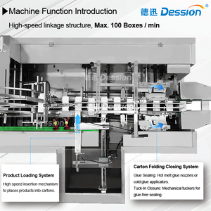 Tốc độ cao Tự động ánh sáng bóng đèn hộp cartoning Máy dẫn bóng đèn hộp đóng gói Máy Bóng đèn móc áo carton máy đóng gói - Product Image 5