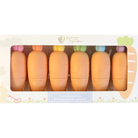 MQCOLOR – Marqueur Fluorescent Carotte 6 Couleurs, Stylo Marqueur Artistique à Pointe Large en Plastique, Couleurs Douces, pour Coloration et Surlignage, Emballage en Lot