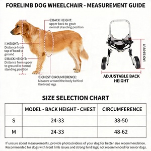 Carrito <span class=keywords><strong>de</strong></span> Movilidad <span class=keywords><strong>para</strong></span> Mascotas Ultraestable <span class=keywords><strong>de</strong></span> 4 <span class=keywords><strong>Ruedas</strong></span> - Soporte Patentado Ligero <span class=keywords><strong>para</strong></span> Patas Delanteras <span class=keywords><strong>para</strong></span> <span class=keywords><strong>Perros</strong></span> Lesionados (Tallas S/M/L) - Product Image 6