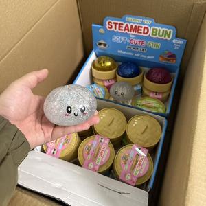 J on Stock Glitter Dumpling <b>Squishy</b> 8.5cm Soft Squeezable Kawaii Unisex EN71 Certified Squeeze Toy - Product Image 1