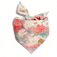 Bandana triangulaire d'été de luxe et écologique pour chiens, foulard personnalisé imprimé, accessoire de mode de bonne qualité pour animaux de compagnie, Noël