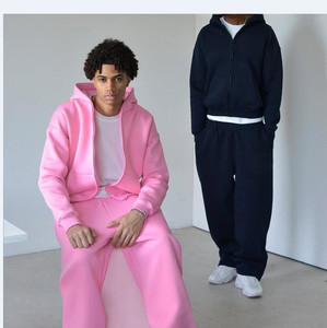 <span class=keywords><strong>Pantaloni</strong></span> Casual da <span class=keywords><strong>Uomo</strong></span> Rosa Tinta Unita, Design Largo in Puro Cotone con Logo Ricamato, Joggers Comodi per <span class=keywords><strong>Uomo</strong></span> - Product Image 2