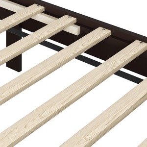 Trang Trại Gỗ Trắng Khung Giường Nữ Hoàng Kích Thước Nền Tảng Giường Với V Đầu Giường Mạnh Mẽ Thanh Tiếng Ồn Miễn Phí Dễ Dàng Làm Sạch - Product Image 4