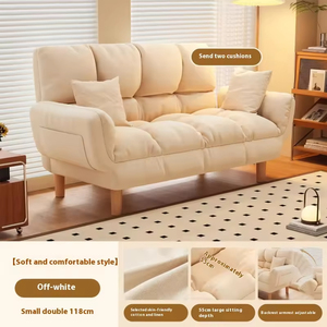 Modern 4-Seater Reclining <b>Sofa</b> <b>Bed</b> Set <b>Foldable</b> Floor-standing <b>Sofa</b> for Small Spaces - Product Image 6