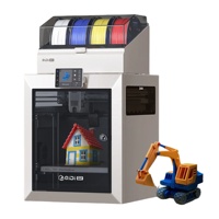 QIDI Q2 Combo Pencetakan Kecepatan Tinggi 600mm/s Printer 3D FDM Multicolor Ukuran Besar 270*270*256mm dengan WIFI Industri