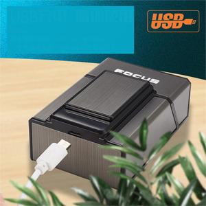 Caja de cigarrillos de alta calidad, portátil, venta al por mayor, bobina de calentamiento, encendedor Digital de carga Usb <span class=keywords><strong>con</strong></span> caja de cigarrillos - Product Image 3