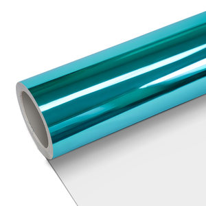 Terzo Factory Direct PET <b>Mirror</b> <b>Mirror</b> Chrome Lake Blue Electroplating Wrapping Vinyl UV Resistant - Product Image 1