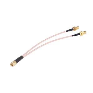 SMA Nam để kép SMA nữ song song cáp mở rộng rg316 đồng trục <span class=keywords><strong>Adapter</strong></span> cho 4G LTE Router không dây Wifi Antenna - Product Image 4