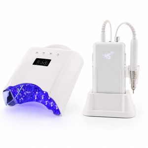 Kit professionnel pour ongles avec <span class=keywords><strong>lampe</strong></span> <span class=keywords><strong>UV</strong></span> et perceuse 78 Watts rechargeable, lampes à ongles et perceuse électrique pour ongles 45000 tr/min - Product Image 1
