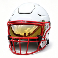 Nouvelles visières de football en chrome brevetées pour casques Speed Flex, lunettes de rugby, visière anti-buée pour protection des yeux