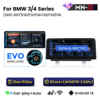 Mekede MNX 8core Android Terbaru 4+64GB Stereo Mobil untuk BMW Seri 3 4 2013-2017 F30 NBT Video Autoradio GPS Navigasi Stereo