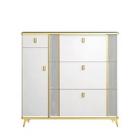 Meuble à chaussures moderne en bois ultra-fin et écologique, design panneau, pour entrée d'appartement, montage au sol, durable, pour salon et hôtel