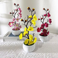Nouvelles Branches Artificielles de Prunier Blanc et de Pommier des Neiges, Décoration Intérieure, Accessoires de Photographie pour Mariage et Nouvel An