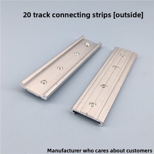 Connecteur de rail de rideau en alliage d'aluminium, moderne et minimaliste, pour rail droit et courbé, accessoires de rideaux, usine - Product Image 3