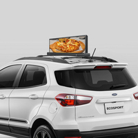 Display a Led per Taxi all'aperto con schermo impermeabile pubblicitario su entrambi i lati del segno del tetto dell'auto a Led programmabile