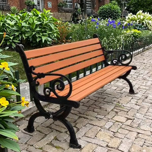 <span class=keywords><strong>Banco</strong></span> de Fila Personalizable de Madera Maciza para Patio, Mueble Moderno Impermeable para Ocio al Aire Libre para Espacios Públicos, Parques y Jardines - Product Image 1
