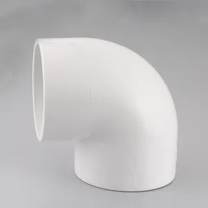 Factory Customized American Standard Water Supply White 90 Degree PVC Elbow Pvc Fittings For Plumbing Pipe Connection Fittings