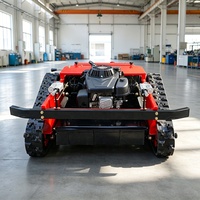 Tondeuse à gazon robotisée sans fil à essence 4 temps, lame plate, hauteur de coupe réglable, petite tondeuse commerciale télécommandée