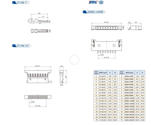 Connecteurs Molex 537800670 Connecteur à broches enfichables SMD R/A 6POS 1.25MM Carte vers câble Série 53780-0670 PanelMate 53780 - Product Image 4