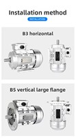 Moteur à induction XTCG YS à coque en aluminium, triphasé, 0,37-2,2 kW, 100 % cuivre, 115/120 V, 6 pôles, 1000 tr/min, IE2, pour ventilateur, pompe, convoyeur, Chine continentale